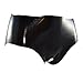 Produktbild Rubberfashion Latex Slip, Latexslip Kurze Hotpanty schrittoffen ouvert mit veredelter Oberfläche Nicht chloriert für Frauen und Herren Menge: 1 Stück schwarz L