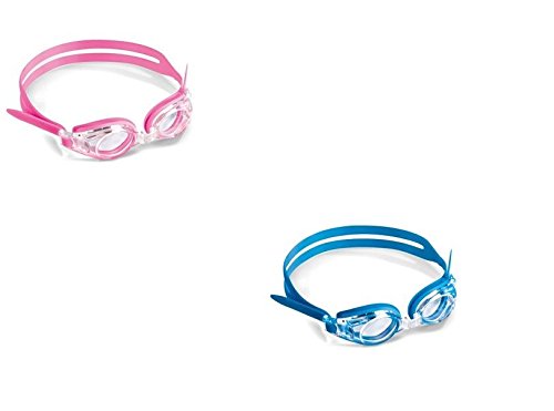 Sports Vision World Occhialini Ottici da Nuoto per Bambini Adatto per Bambini tra 3-9 Anni Colore Rosa Potenza Ottica Positiva Sinistro (+6.00) Destro (+6.00)