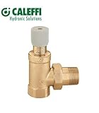 Maximaler Glykolgehalt: 30% Caleffi 519500 Differenzdruck-Überströmventil 3/4 Zoll Einstellbar mit Skala, Messing Gehäuse