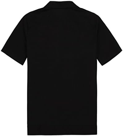 Candow Look Mens Shirts Black White Bowling Shirt Retro Style Design