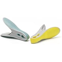 Brabantia 105425 - Pinzas para tender, 8 unidades, colores surtidos amarillo y menta
