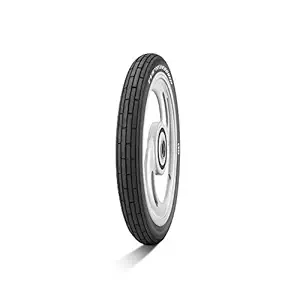 TVS Eurogrip Teg Rib Tube Tyre | Tube-Type Tyre For Scooter | For a Steady Grip and A Smooth Ride | Size: 2.75-17 41P 4PR TT | Colour Black