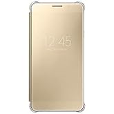 Samsung Altın A7 (2016) Clear View Fonksiyonel Kılıf