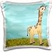 Produktbild Janna Salak Designs Jungle Animals - Cute Painted Baby Giraffe - 16x16 inch Pillow Case