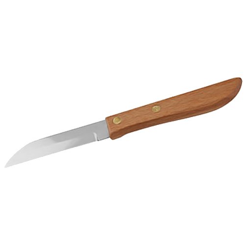 Fackelmann 41712 Gemüsemesser "Nirosta - Grandma´S Knife" 17,5cm aus Buche/Edelstahl, Holz, Braun/Silber, 17.5 x 4.8 x 0.9 cm
