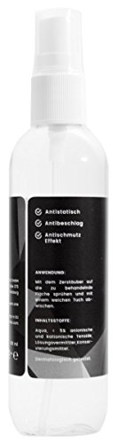 Bildschirmreiniger / Bildschirm Reinigungsspray für Handy, Laptop, Kamera, Tablet und TV / Bildschirmreinigung wirkt Antistatisch mit Antischmutz-Effekt / Display Reiniger Alkoholfrei (100ml) - 2