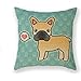 Produktbild NicholasCGShopOnline C6675F Cotton Linen Decorative Throw Pillow Case Cushion Cover Cute Canine French Bull Dog 18 "X18 "