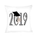 Produktbild Scrolor Kissenbezüge 2019 Graduation Season Linen Kissenbezug Sofa Throwing Pad Set Exquisite hochwertige Heimtextilien Kissen-Bezug(ca. 45x45cm)