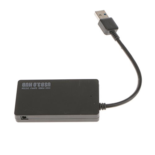 MagiDeal 4-Port USB 3.0 Hub 5 Gbps Portable Compact für Mac PC Laptop Notebook Desktop, Systemvoraussetzungen windows XP, vista, win7, Mac OS (10.X or above) - 4