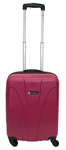 ITP International - Maleta de Viaje con Ruedas (ABS, 4 Ruedas) Rosa Rosa Small (22 Inch)