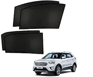 Auto Addict Fix Car Window Sunshades (Side Windows,Non Magnetic) for Hyundai Creta(2014-2019)