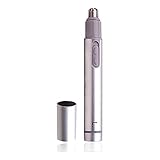 Mini-Size & Portable Nose Hair Trimmer, Painless Nasal Hair Trimmer, High-Quality Stainless Steel Nose Hair Removal for Man & Women, Battery-Operated