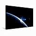 Produktbild Premium Textil-Leinwand 45 cm x 30 cm quer Der blaue Planet | Wandbild, Bild auf Keilrahmen, Fertigbild auf echter Leinwand, Leinwanddruck