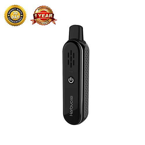 Airistech 5G de hierba seca para Aromaterapia. Vaporizador de Hierbas con 360° de estructura de calefacción, cámara de ceramica, batería Recargable,2 boquillas opcionales vaporizador
