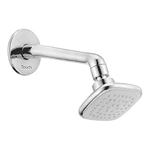 Horseway Chrome Finish Overhead Shower with Shower Arm and Wall Flange