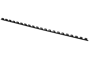 Lot de 100 peignes de reliure A4 6 mm (25 feuilles) Noir/Présentation/Anneaux de type 21/Kind-Spiral/Matériau/Plastique/Couleur-Noir/Format A4/Taille-6 mm