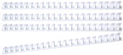 Spiral Plastic Binding Combs 10 mm Round, Set of 100, Colour white