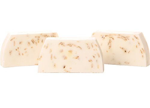 Goat's Milk &amp; Oat Flake Soap Bar - Moisturising - For Sensitive Skin - Handmade &amp; Natural - 100g