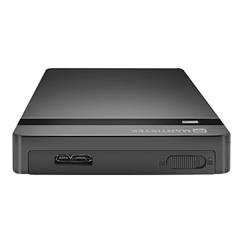 MantisTek Hard Drive Disk HDD 2.5 Inch USB 3.0 Ultra Slim Externes Gehäuse mit usb 3.0 Kabel optimiert für 9,5mm 7mm 2,5“ SATA HDD und SSD, Unterstützung für UASP SATA III, Tools-frei - 5