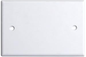 ELECTRON 1 Coperchio per scatola 503, per cassetta a 3 moduli/posti, coperchio di chiusura universale, viti incluse, colore bianco, in plastica di alta qualità