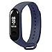 Produktbild Xiaomi Mi Band 3 Fitnessarmband mit Herzfrequenzmessung, Armband: Silikon Dunkelblau, inkl. Wechselarmband: Schwarz - Silikon