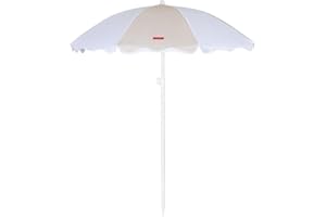 Flamingueo Ombrellone da Spiaggia, Giardino, Piscina, Altezza e Orientamento Regolabile, Protezione UPF 50+, Poliestere, Borsa per il Trasporto, 210 x 160 cm