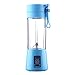 Produktbild 2/4 Blades Mini USB Rechargeable Portable Electric Fruit Juicer Smoothie Maker Blue
