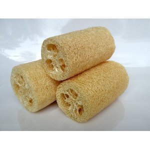 4" Length Natural Loofah Fiber Bath Sponges - 3 pcs/Set Loofah Bath Sponge-100% Natural Fiber,To Soften,Wet the Loofah Sponge in Water,Apply Your Favorite Shower Gel ,Gently Massage the Skin and Enjoy.