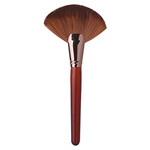 Sanwood Makeup Blush Brush Face Powder Foundation Cosmetic Tool (Red)