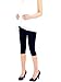 Liang Rou Belly Support Ultra Thin Stretch Maternity Cropped Leggings Black M