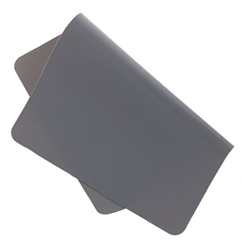 SODIAL R  8 5 pulgada x 6 9 pulgada Estera Almohadilla de raton de escritorio gris cuadrado liso de silicona suave