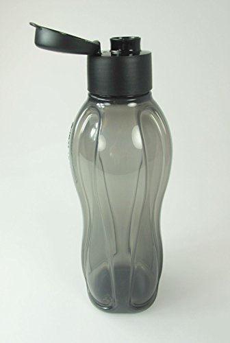 TUPPERWARE To Go Eco 1,0L schwarz C138 Trinkflasche EcoEasy Flasche Ökoflasche - 2