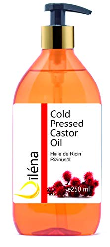 Aceite de Ricino Puro Castor Oil Acelerador Crecimiento Cabello, Pestañas, Uñas, Barba, Prensado en frio, Serum anti caida pelo mujer y hombre Vegano 250 ml