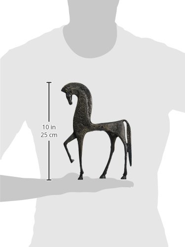 Design Toscano Griechisches Spartaner-Pferd aus Schmiedeeisen - 2