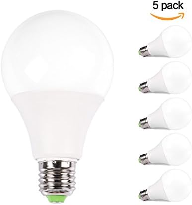S&G Lighting Energy Saving Bulbs E27 LED Bulbs 9W 3000K Warm White LED Lamp for Replacement, Daylight, Display Hall- Pack of 5