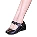 Produktbild Mymyguoe Damen Mary Jane Halbschuhe Pumps Keil Ferse mit Einem Knopf schnallen Damenschuhe Riemchensandale Tanzschuhe Dicke untere High Heel Schuhe Flacher Mund Slip-on Runder Zeh Schuhe
