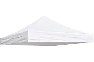 QMJDDYMX Pop Up Canopy Replacement Top 3x3m 420D Oxford Cloth Waterproof Gazebo Covers Sunshade For Outdoor Garden White