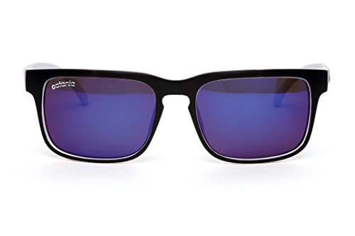Preisvergleich Produktbild Catania Occhiali Sonnenbrille Polarisiert - Wayfarer Stil - inkl. Catania Brillenetui (Polarisierte Sonnenbrillen)