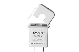 YHDC SCT006 20A/25mA Capteur à noyau divisé Transformateur de courant non invasif AC en blanc