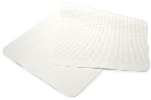 biberna 809504 Noppenunterlage-Matratzenschoner - atmungsaktiv, nach Öko-Tex Standard 100, ca. 90 x 190 cm bis 100 x 200 cm, weiß