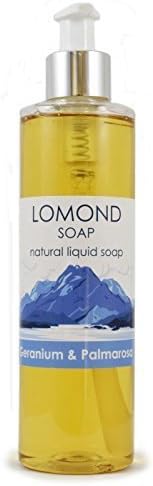 Lomond Soap Geranium &amp; Palmarosa Palm Oil Free Natural Vegan Liquid Soap For Sensitive Skin 250ml