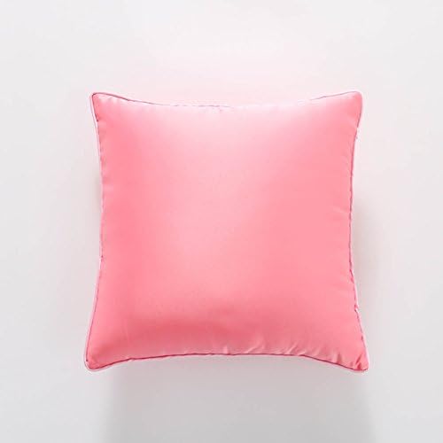 Decorative pillowcase color silk pillow imitation silk satin cushions simple modern sofa pillow -L 45x45cm(18x18inch)Version A