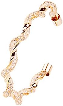 QueenDer Gold Bangle Glitter Woman Bracelet Distort Fashion Jewelry Charm Bracelet Bangle
