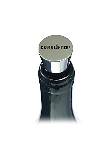 Sommelier Wein-Flaschenverschluß: CORKLIFTER Bottle Stop, im 2-er Set, eleganter Flaschenverschluss aus edlem Metall mit Silicon Ring in schwarz und rot. Der perfekte Aroma-Schutz für Ihren Weingenuss Länge 72 mm Oberer Durchmesser 25 mm - 3