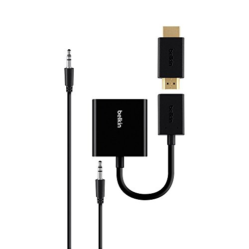 Belkin - Adaptateur Universel VGA vers HDMI avec Port Micro-USB - Noir Belkin - Adaptateur Universel VGA vers HDMI avec Port Micro-USB - Noir