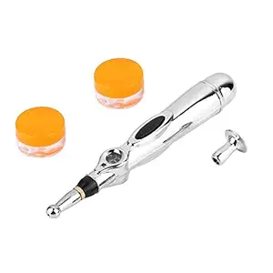 Wowobjects 1Pc Electric Acupuncture Massage Pen Health Meridian Pain Relief Therapy Electronic Meridian Energy Pen Massager Body Head Neck Leg