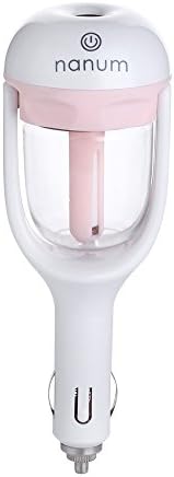 [2 in 1] MollBii Car Aroma Diffusers &amp; Cool Mist Car Humidifiers, Freshen &amp; Revitalize Your Driving Experience &amp; 12V DC Diffuser for Aromatherapy (Pink)