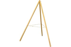 ‎BSW STRONGHOLD Stronghold S140 Holzständer für Strohzielscheiben – Stabiler dreibeiniger Ständer aus robustem Holz – passend für runde Zielscheiben bis 80 cm – Gesamthöhe ca. 120 cm – ohne Scheibe