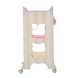 Homcom® Baby Wickeltisch Wickelkommode mit Badewanne Wickelauflage Mobil (Rosa) - 5