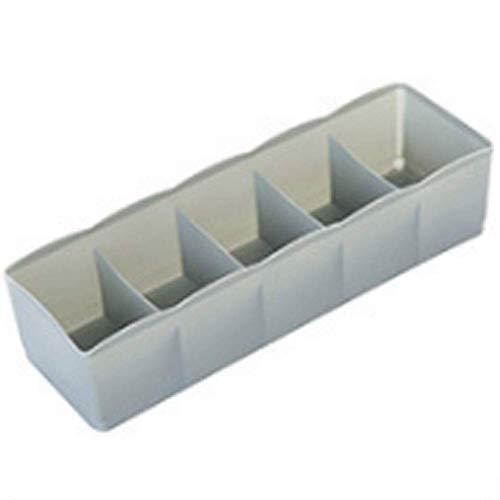 Preisvergleich Produktbild Speedmar tragbare Aufbewahrungsboxen aus Kunststoff für Schublade / BH / Unterwäsche / Socken / Kopfhörer / Kabelbinder grau